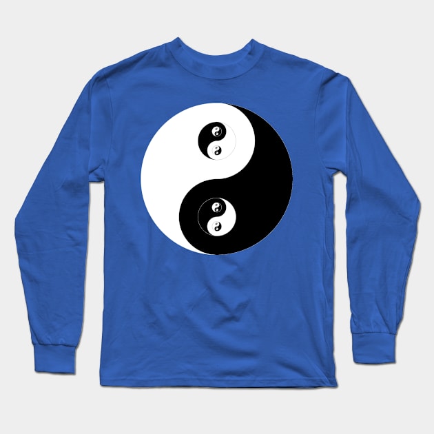 Ying Yang B&W Long Sleeve T-Shirt by rupertrussell